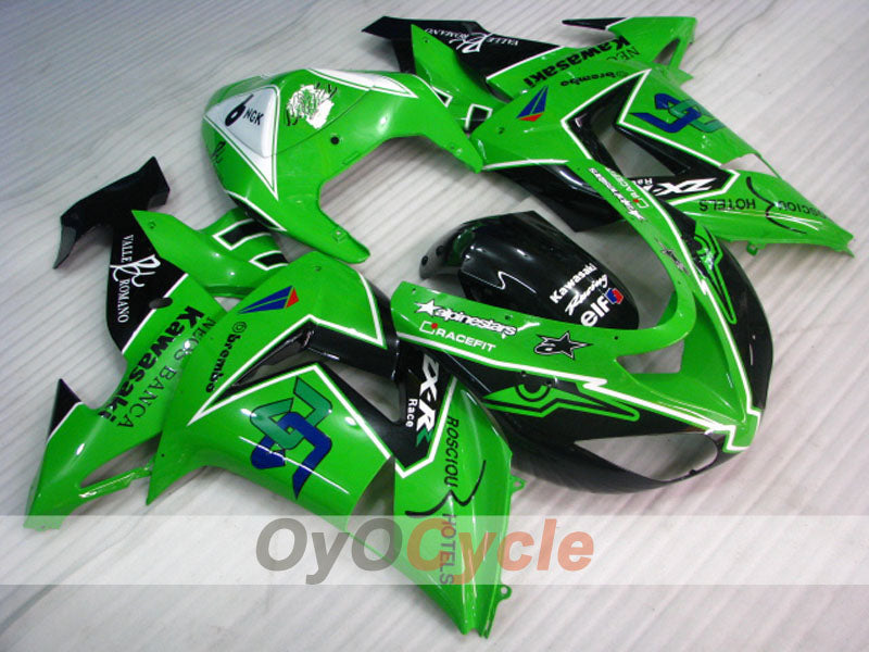Einspritzverkleidungssatz für 06-07 NINJA ZX-10R - Grün, Schwarz - Werksstil #OYO87901589 Hauptbild