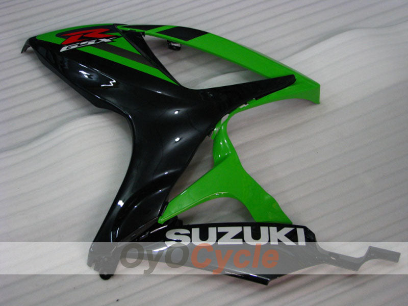 Einspritzverkleidungssatz für 06-07 GSX R600 - Grün, Schwarz - Werksstil #OYO87901590
