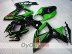 Einspritzverkleidungssatz für 06-07 GSX R600 - Grün, Schwarz - Werksstil #OYO87901590