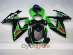 Einspritzverkleidungssatz für 06-07 GSX R600 - Grün, Schwarz - Werksstil #OYO87901590