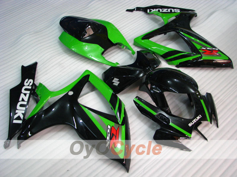 Einspritzverkleidungssatz für 06-07 GSX R600 - Grün, Schwarz - Werksstil #OYO87901590