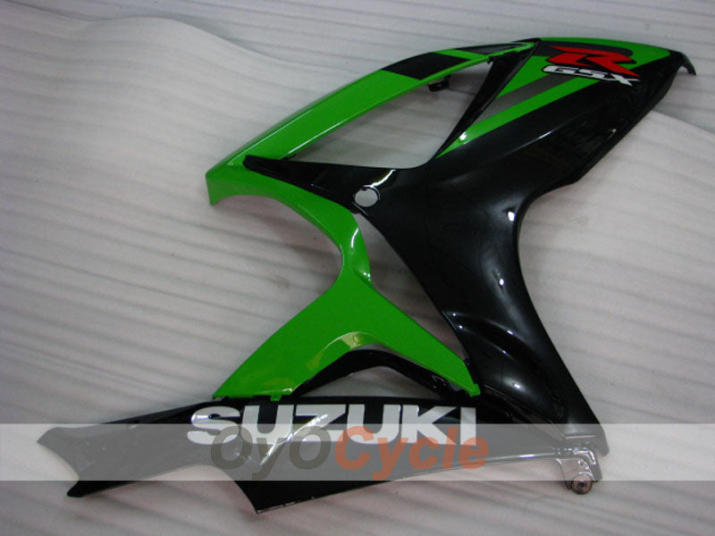 Einspritzverkleidungssatz für 06-07 GSX R600 - Grün, Schwarz - Werksstil #OYO87901590