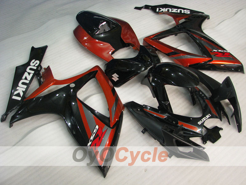 Einspritzverkleidungssatz für 06-07 GSX R600 - Rot, Schwarz - Werksstil #OYO87901592 Hauptbild