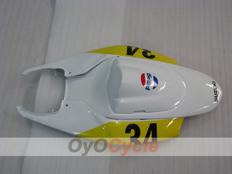 Einspritzverkleidungssatz für 06-07 GSX R600 - Gelb, Weiß - MICHELIN, MOTUL, PEPSI #OYO87901596