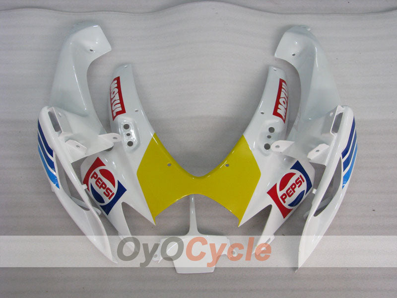Einspritzverkleidungssatz für 06-07 GSX R600 - Gelb, Weiß - MICHELIN, MOTUL, PEPSI #OYO87901596