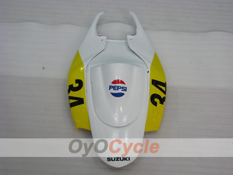 Einspritzverkleidungssatz für 06-07 GSX R600 - Gelb, Weiß - MICHELIN, MOTUL, PEPSI #OYO87901596