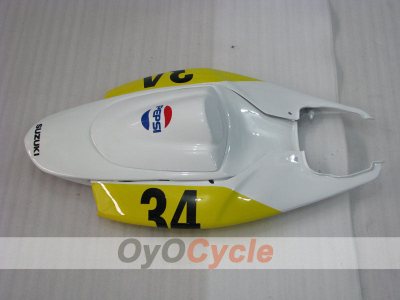 Einspritzverkleidungssatz für 06-07 GSX R600 - Gelb, Weiß - MICHELIN, MOTUL, PEPSI #OYO87901596