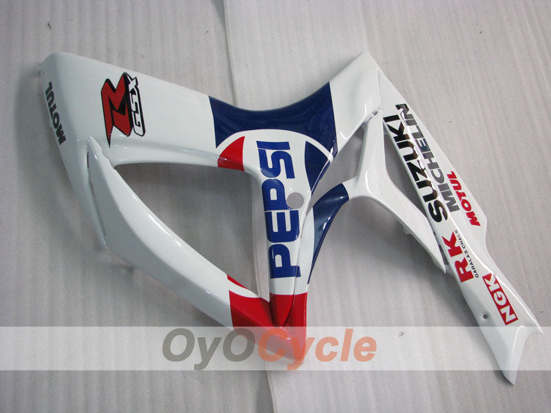 Einspritzverkleidungssatz für 06-07 GSX R600 - Gelb, Weiß - MICHELIN, MOTUL, PEPSI #OYO87901596