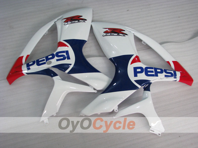 Einspritzverkleidungssatz für 06-07 GSX R600 - Gelb, Weiß - MICHELIN, MOTUL, PEPSI #OYO87901596