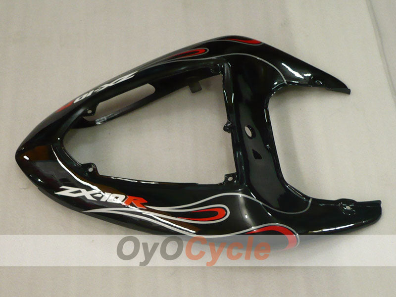 Einspritzverkleidungssatz für 06-07 NINJA ZX-10R - Weiß, Schwarz - Flamme #OYO87901599