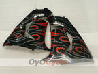 Einspritzverkleidungssatz für 06-07 NINJA ZX-10R - Weiß, Schwarz - Flamme #OYO87901599