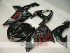 Einspritzverkleidungssatz für 06-07 NINJA ZX-10R - Weiß, Schwarz - Flamme #OYO87901599
