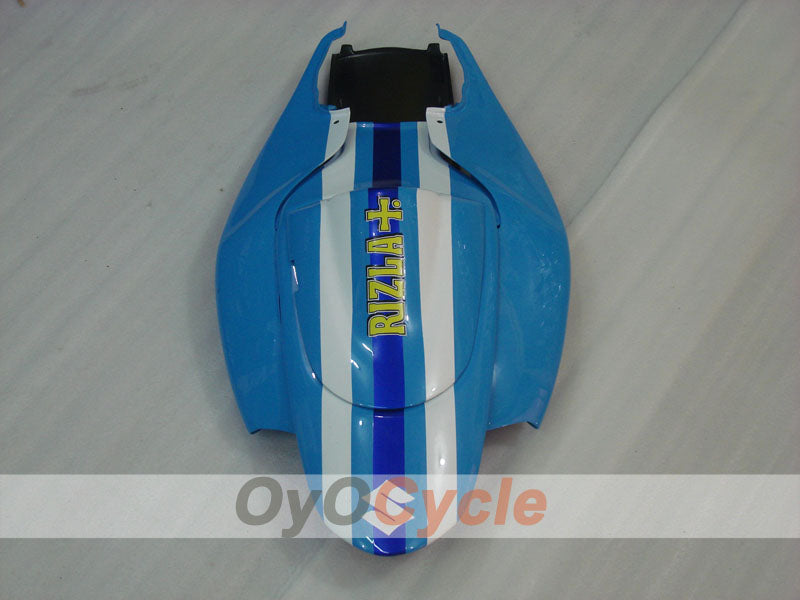 Spritzguss-Verkleidungssatz für 06-07 GSX R600 - Blau, Schwarz - DUNLOP, Rizla+ #OYO87901601
