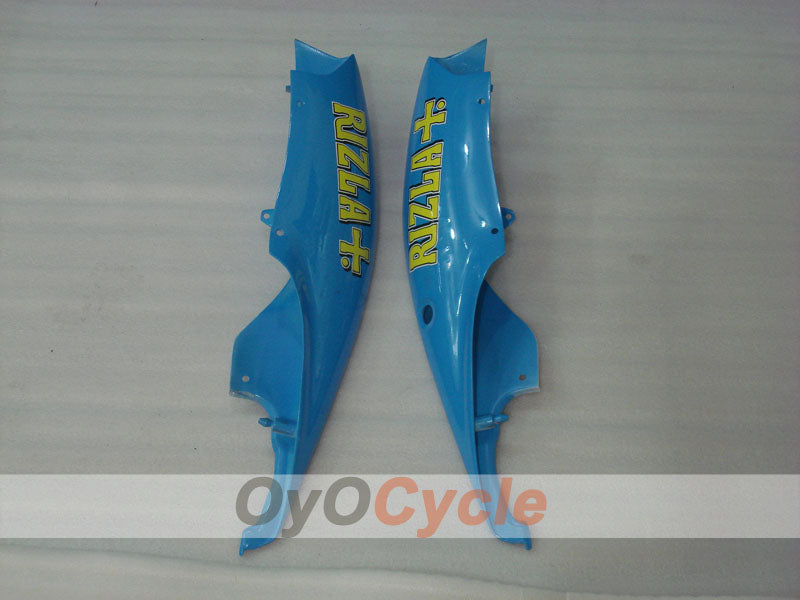Spritzguss-Verkleidungssatz für 06-07 GSX R600 - Blau, Schwarz - DUNLOP, Rizla+ #OYO87901601