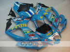 Spritzguss-Verkleidungssatz für 06-07 GSX R600 - Blau, Schwarz - DUNLOP, Rizla+ #OYO87901601