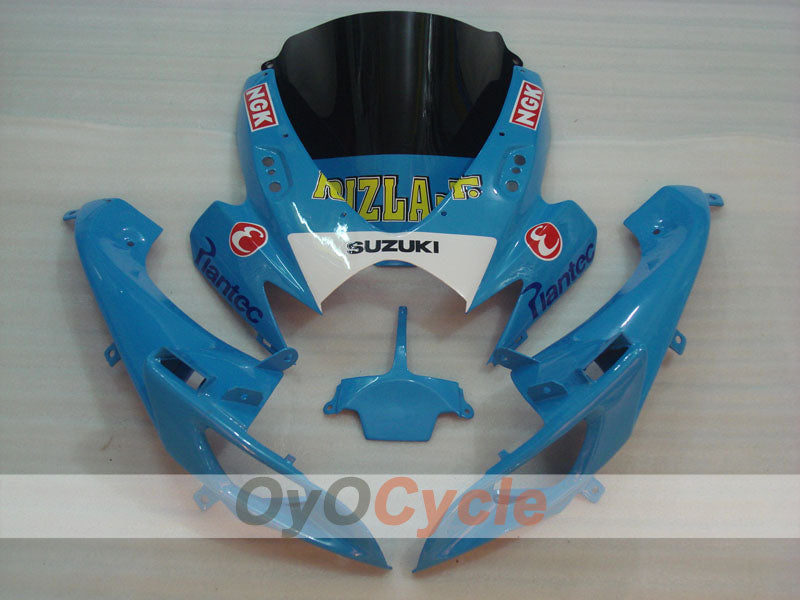 Spritzguss-Verkleidungssatz für 06-07 GSX R600 - Blau, Schwarz - DUNLOP, Rizla+ #OYO87901601