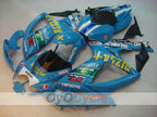 Spritzguss-Verkleidungssatz für 06-07 GSX R600 - Blau, Schwarz - DUNLOP, Rizla+ #OYO87901601