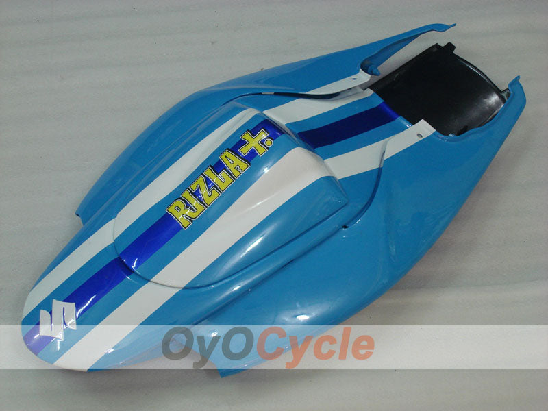 Spritzguss-Verkleidungssatz für 06-07 GSX R600 - Blau, Schwarz - DUNLOP, Rizla+ #OYO87901601