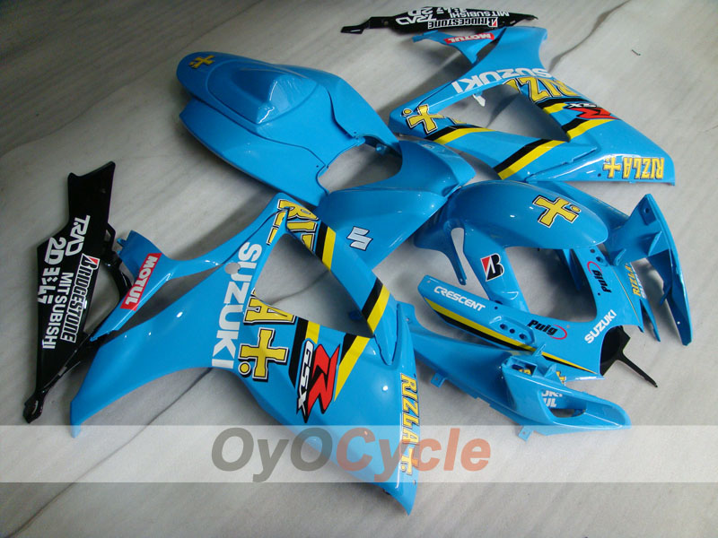 Spritzguss-Verkleidungssatz für 06-07 GSX R600 - Blau, Schwarz - MOTUL, Rizla+ #OYO87901602 Hauptbild