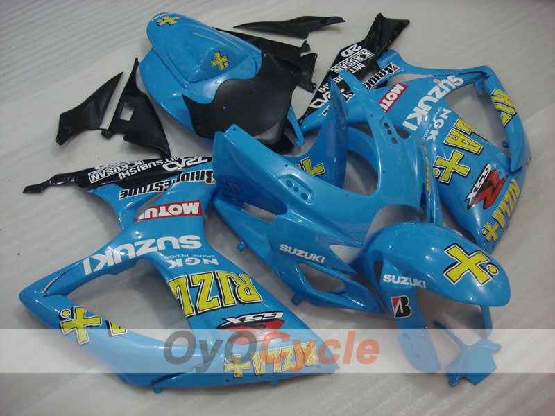 Spritzguss-Verkleidungssatz für 06-07 GSX R600 - Blau, Schwarz - MOTUL, Rizla+ #OYO87901603 Hauptbild