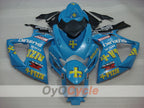 Spritzguss-Verkleidungssatz für 06-07 GSX R600 - Blau, Schwarz - MOTUL, Rizla+ #OYO87901603