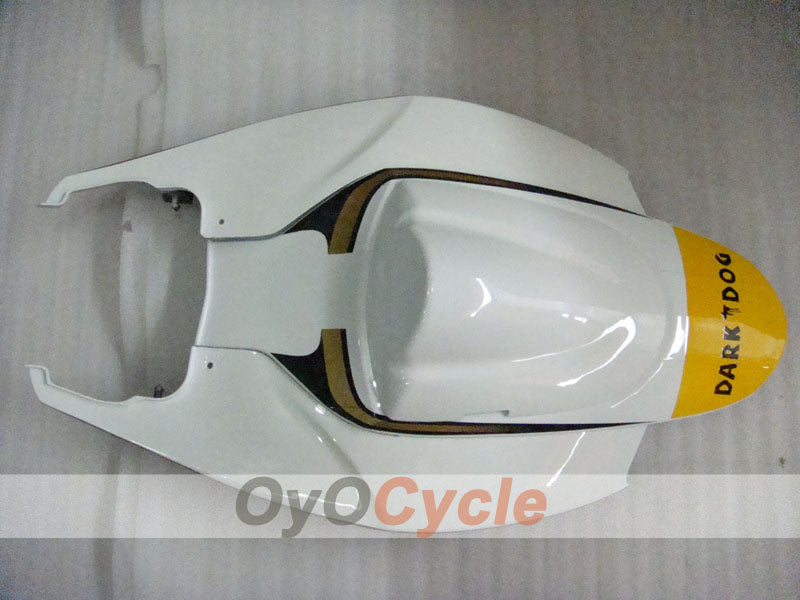 Spritzguss-Verkleidungssatz für 06-07 GSX R600 - Weiß, Schwarz - MOTUL, VIRU #OYO87901605