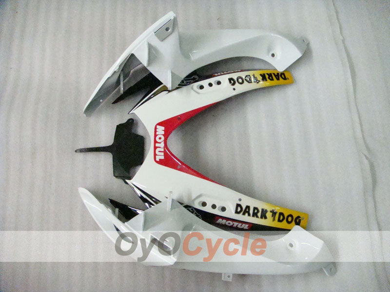 Spritzguss-Verkleidungssatz für 06-07 GSX R600 - Weiß, Schwarz - MOTUL, VIRU #OYO87901605