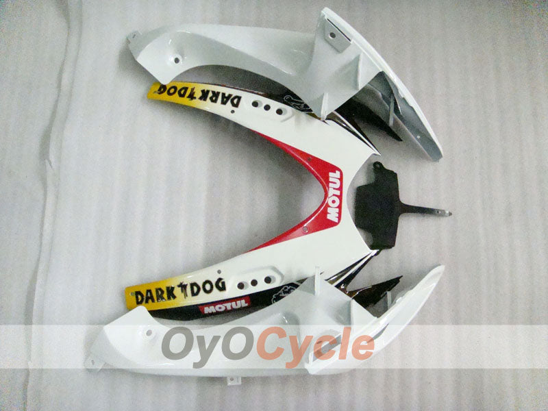 Spritzguss-Verkleidungssatz für 06-07 GSX R600 - Weiß, Schwarz - MOTUL, VIRU #OYO87901605