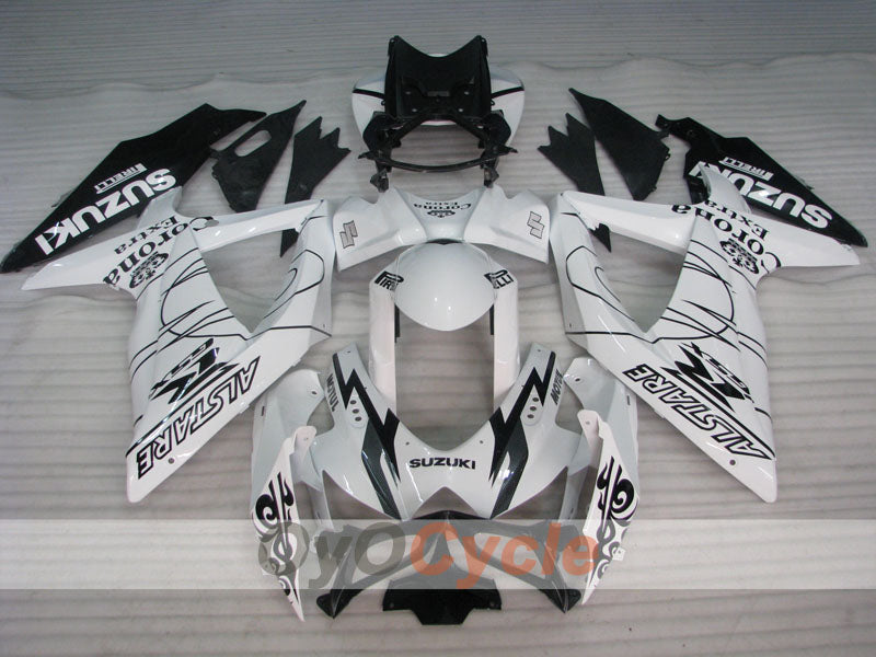 Einspritz-Verkleidungssatz für 08-10 GSX R750 - Weiß, Schwarz - Corona #OYO87901385 Zweitbild