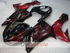 Einspritz-Verkleidungssatz für NINJA ZX-10R 06-07 - Rot, Schwarz - Flame #OYO87901612