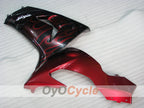 Einspritz-Verkleidungssatz für NINJA ZX-10R 06-07 - Rot, Schwarz - Flame #OYO87901612