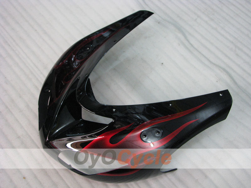 Einspritz-Verkleidungssatz für NINJA ZX-10R 06-07 - Rot, Schwarz - Flame #OYO87901612