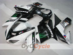 Einspritzverkleidungssatz für 06-07 NINJA ZX-10R - Weiß, Schwarz - Monster #OYO87901629