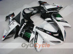 Einspritzverkleidungssatz für 06-07 NINJA ZX-10R - Weiß, Schwarz - Monster #OYO87901629