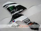 Einspritzverkleidungssatz für 06-07 NINJA ZX-10R - Weiß, Schwarz - Monster #OYO87901629