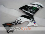 Einspritzverkleidungssatz für 06-07 NINJA ZX-10R - Weiß, Schwarz - Monster #OYO87901629