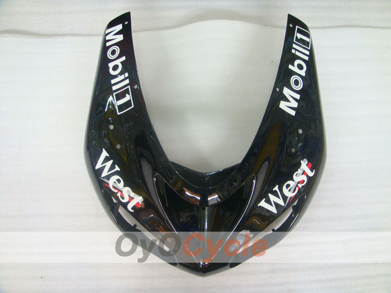 Einspritzverkleidungssatz für 06-07 NINJA ZX-10R - Weiß, Schwarz - West #OYO87901631