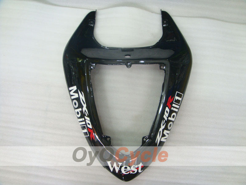 Einspritzverkleidungssatz für 06-07 NINJA ZX-10R - Weiß, Schwarz - West #OYO87901631