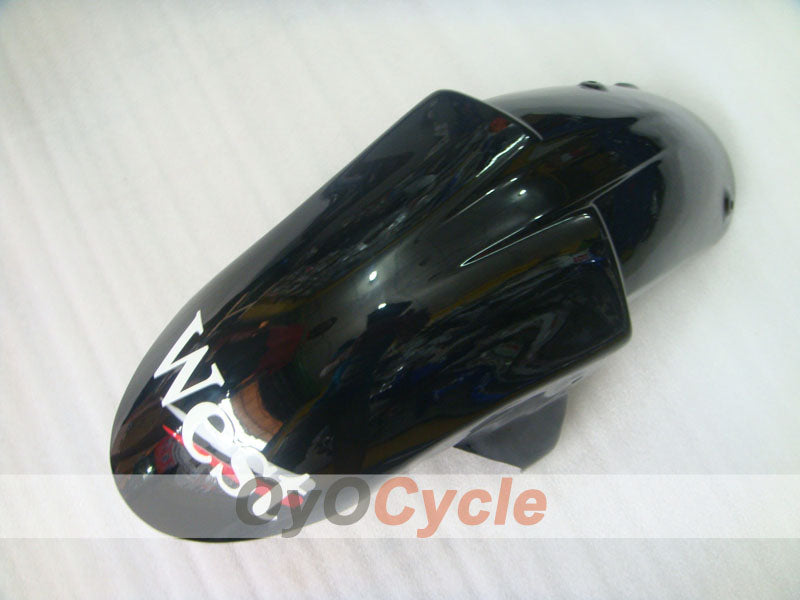 Einspritzverkleidungssatz für 06-07 NINJA ZX-10R - Weiß, Schwarz - West #OYO87901631