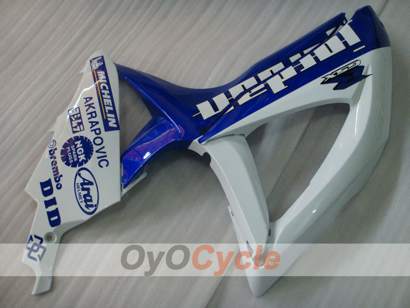 Verkleidungssatz für Einspritzmodelle der GSX R600 08-10 - Blau, Weiß - Jordan #OYO87901639