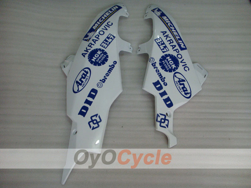 Verkleidungssatz für Einspritzmodelle der GSX R600 08-10 - Blau, Weiß - Jordan #OYO87901639