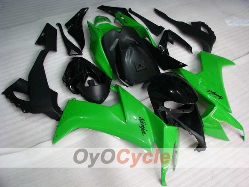 Verkleidungssatz für Einspritzmodelle der NINJA ZX-10R 08-10 - Grün, Schwarz - Werksstil #OYO87901642