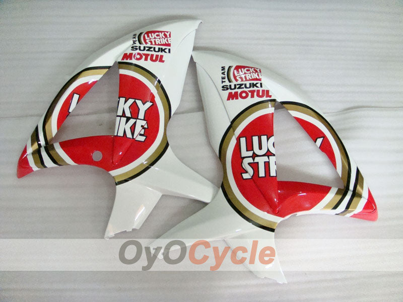 Verkleidungssatz für Einspritzmodelle 08-10 GSX R750 - Rot, Weiß - Lucky Strike #OYO87901454