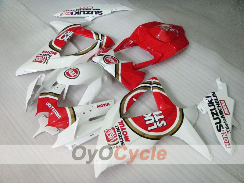 Verkleidungssatz für Einspritzmodelle 08-10 GSX R750 - Rot, Weiß - Lucky Strike #OYO87901454 Zweitbild