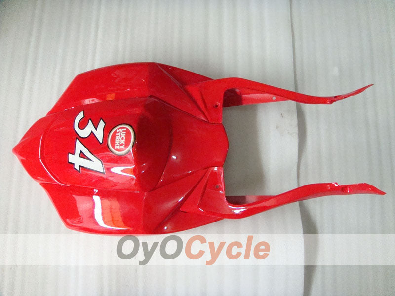 Verkleidungssatz für Einspritzmodelle 08-10 GSX R750 - Rot, Weiß - Lucky Strike #OYO87901454