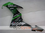 Einspritz-Verkleidungssatz für 08-10 NINJA ZX-10R - Grün, Schwarz - Monster #OYO87901654