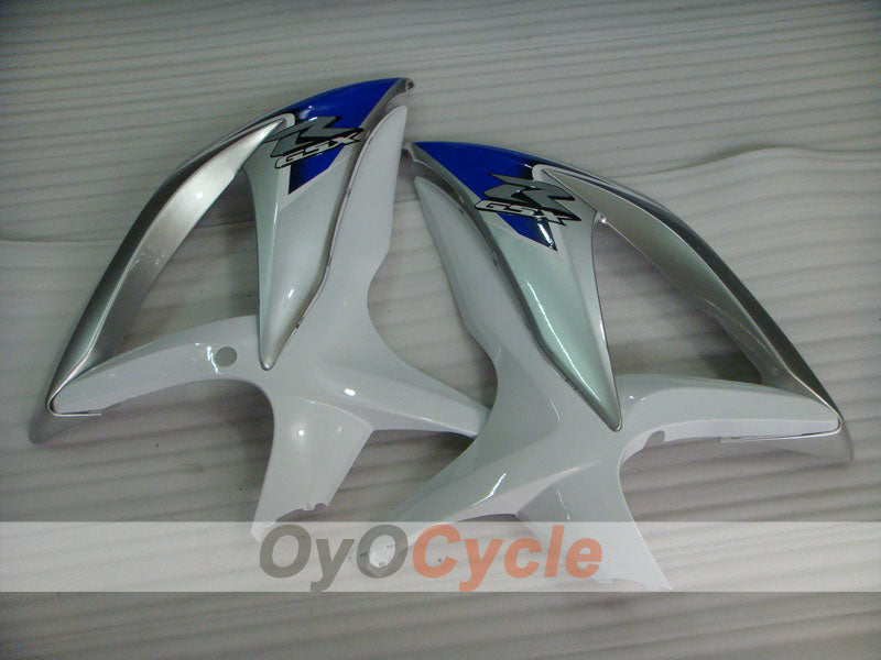 Einspritz-Verkleidungssatz für 08-10 GSX R750 - Weiß, Silber - Werksstil #OYO87901410