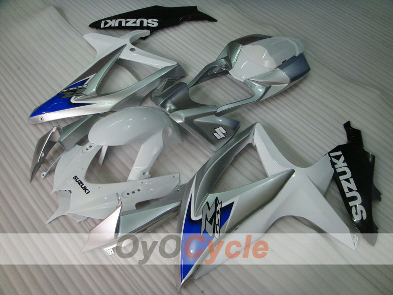 Einspritz-Verkleidungssatz für 08-10 GSX R600 - Weiß, Schwarz - Werksstil #OYO87901656 Zweitbild