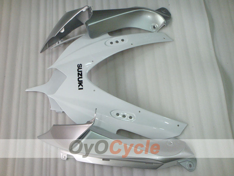 Einspritz-Verkleidungssatz für 08-10 GSX R750 - Weiß, Silber - Werksstil #OYO87901410