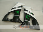 Einspritz-Verkleidungssatz für 08-10 NINJA ZX-10R - Weiß, Schwarz - Monster #OYO87901659